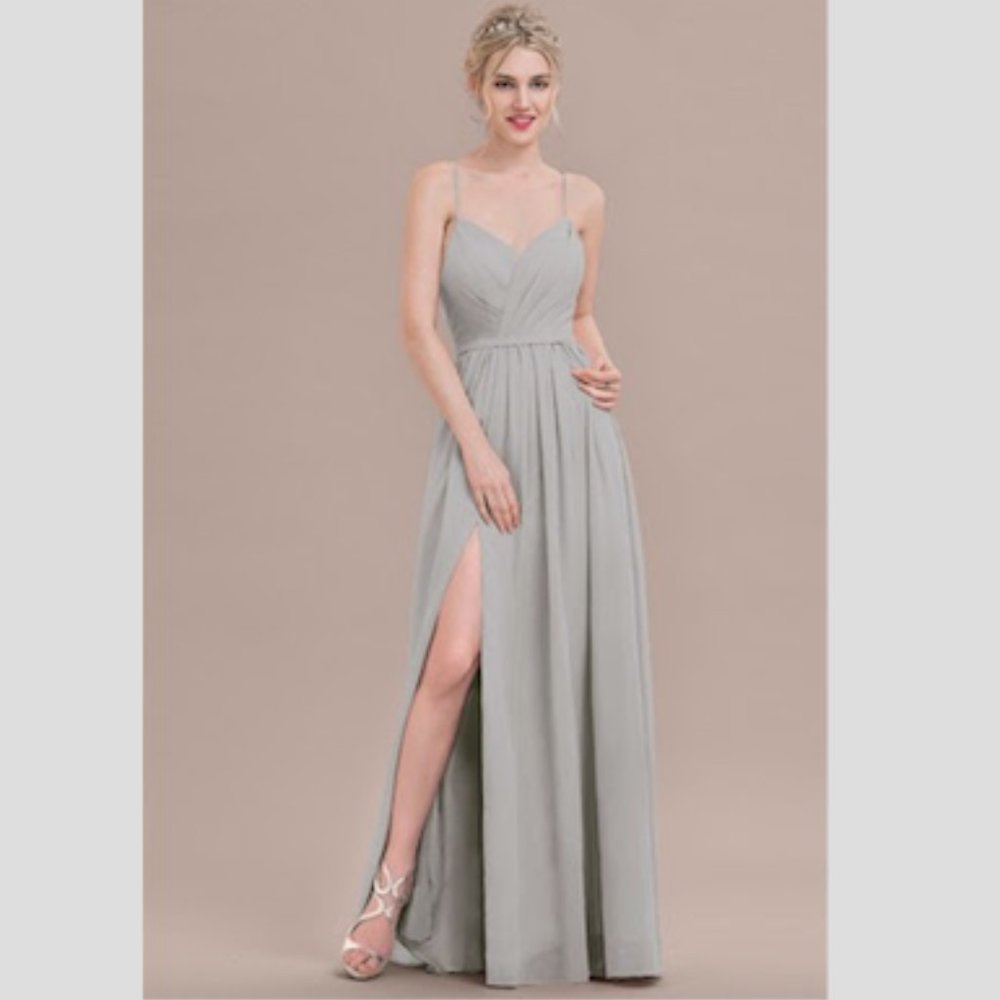 A-Line Sweetheart Floor-Length Chiffon Bridesmaid